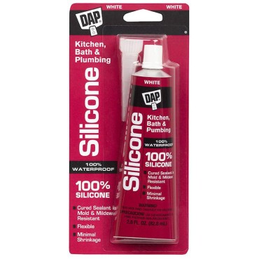 DAP  00750 2.8oz BATH WHITE SILICON