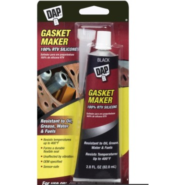 DAP  00754 2.8oz BLACK SILCONE GASKET SEALANT