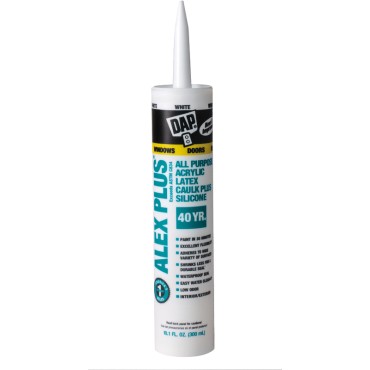 DAP  18101 10.1oz WHITE ALEX PLUS CAULK