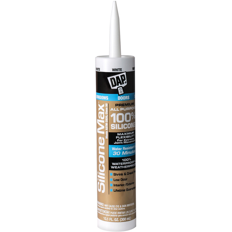 DAP  08790 10.1OZ WH SILICONE MAX