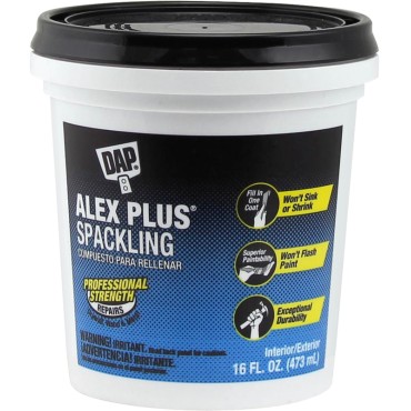 DAP 18745 16OZ ALEX PLUS SPACKLING