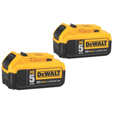 DeWALT DCB205-2 20V MAX Premium XR 5.0Ah Lithium Ion 2- Pack