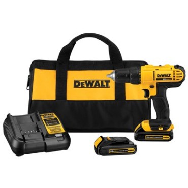 Dewalt DCD771C2 20V MAX Cordless Lithium-Ion 1/2-in Compact Drill Driver Kit