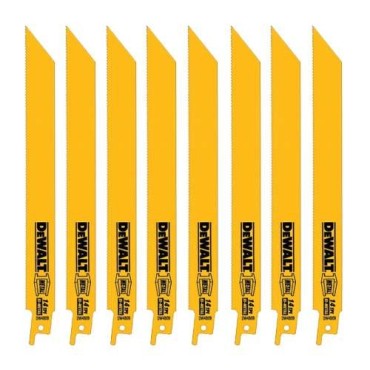 DEWALT 6" 18TPI Straight Back Bi-Metal Recip. Saw Blades (100 Pack)