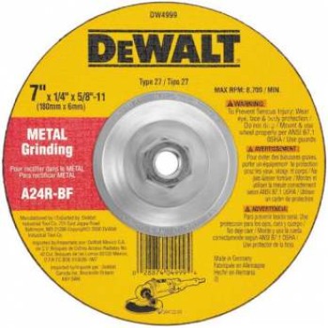 DEWALT 7" x 1/4" x 5/8"-11 General Purpose Metal Grinding Wheel
