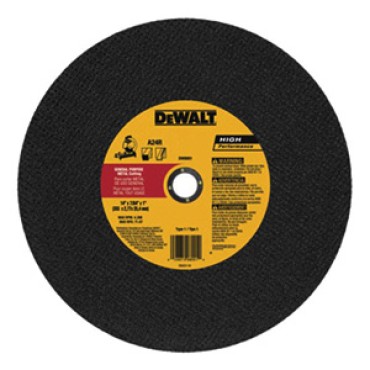 DEWALT 14" x 7/64" x 1" Stud Cutter Chop Saw Wheel (Light Metal)