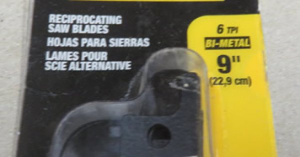 Dewalt Reciprocating Saw Blades 9 " 6 Tpi Card Of 55