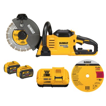 DeWalt FLEXVOLT DCS690X2 60V Max* Cordless Brushless 9 in Cut-Off Saw Kit