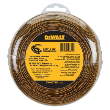 DeWalt DWO1DT915 144-Ft Spool 0.095-in Trimmer Line