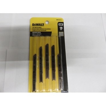 DeWALT DW3724-5 U-Shank Metal Cutting Jig Saw Blades - 5 pack