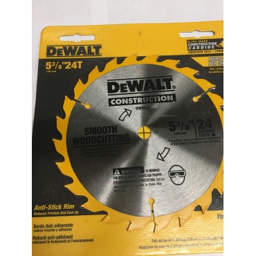 DeWALT DW9054 5-3/8" Carbide Saw Blade 24 TPI