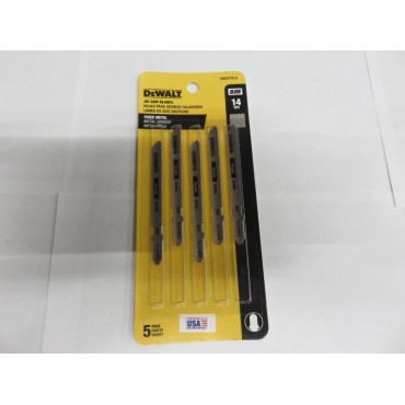 DeWALT DW3770-5 T-Shank Metal Cutting Jig Saw Blades - 5 pack