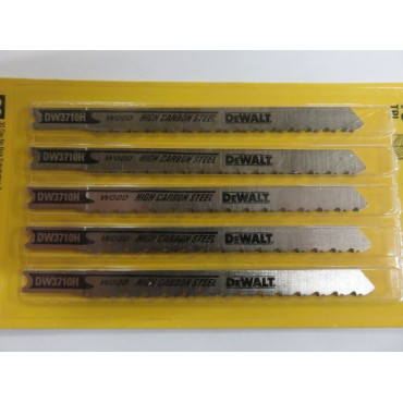 DeWALT DW3710H 4" 10 TPI Fine Smooth HCS U-Shank Woodcut Blade 5 Pack