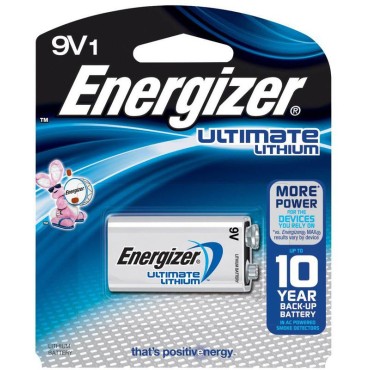 Energizer L522BP.1U 9V LITH BATTERY     