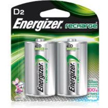 Energizer NH50BP-2 2PK D RECHRG BATTERY