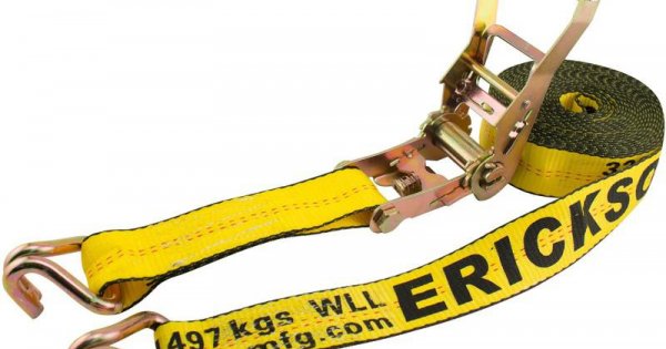 Pack of 2 Erickson 34410 Pro Series Yellow 2 x 10 Rubber Handle Ratcheting Tie-Down Strap, Pack of 2 Erickson 34410 Pro Series Yellow 2 x 10 Rubber Handle Ratcheting Tie-Down Strap,