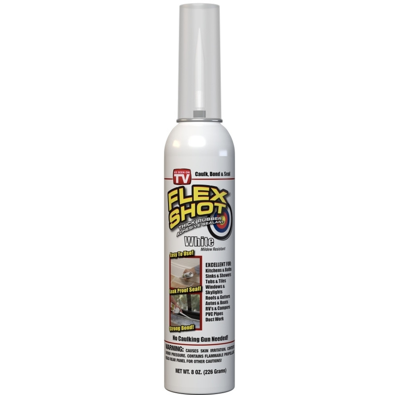 Flexseal Products FSH8W-4 WHITE FLEX SHOT       