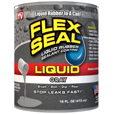 Flexseal Products LFSGRYR16 LIQ GRAY FLEX SEAL  