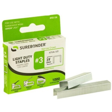 Surebond 55138 1000PK 3/8 J21 STAPLES