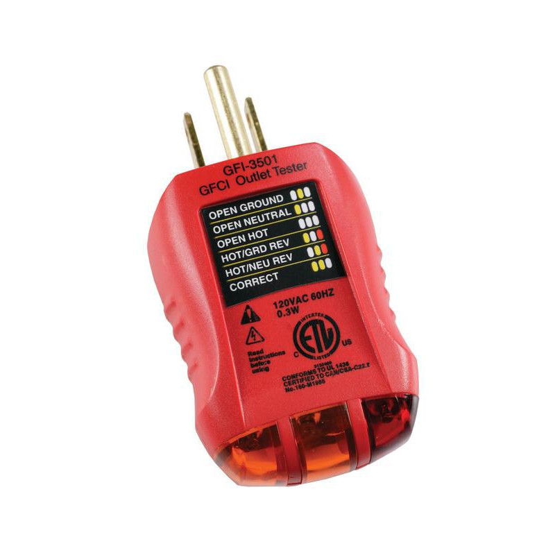 Gardner Bender GFI-3501  GFCI & OUTLET TESTER