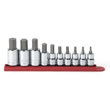 GearWrench 80579 10 Piece Hex Bit Socket Set SAE