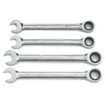 Gearwrench 4 Pc. SAE Large Size Ratcheting Wrench Set
