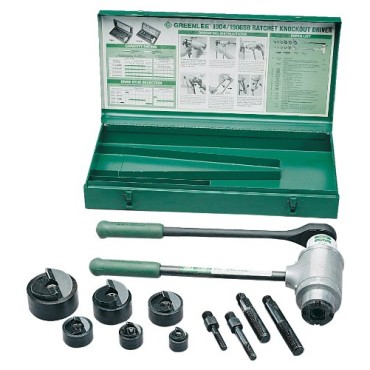 Greenlee 1904 Slug-Buster Ratchet Punch Driver Kit