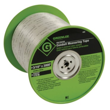 Greenlee 435 3/16" Diameter 3000' Long Conduit Measuring Tape