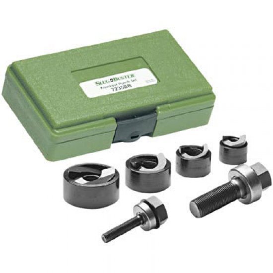 Greenlee 7304 Knockout Punch & Die Set for 2-1/2" 3" 3-1/2" & 4" Conduit 