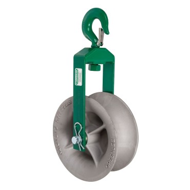 Greenlee 8018 Hook Sheave, 8000-Pound Capacity, 18-Inch