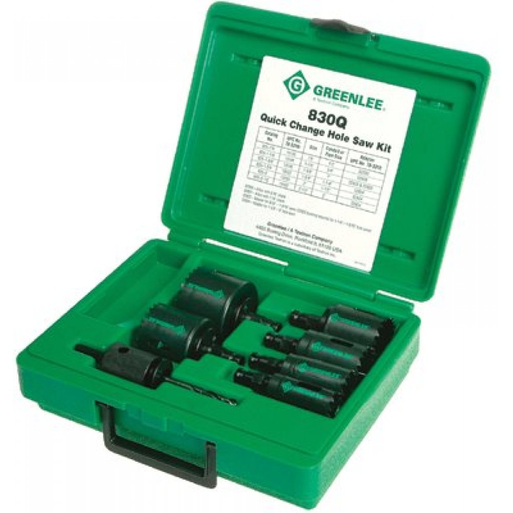 Wylaco Supply Greenlee Quick Change Hole Saw Kit