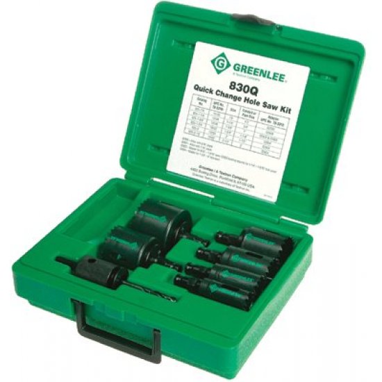 Wylaco Supply Greenlee Quick Change Hole Saw Kit