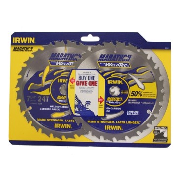 Irwin 7-1/4 Inch Weldtec BOGO Saw Blade 24 Tooth 1839697