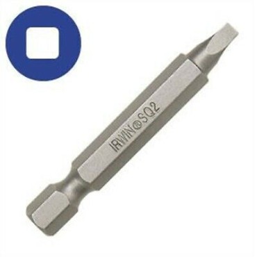 IRWIN IWAF22SQ22 2PK 2 #2SQ BIT    