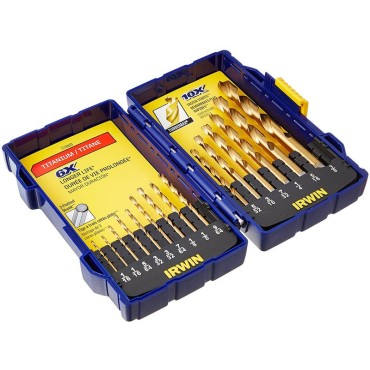 IRWIN 3018009 15PC TiN DRILL BIT SET