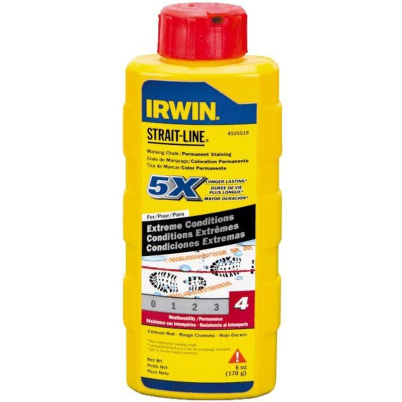 IRWIN 4935519 6oz RED PERM CHALK    
