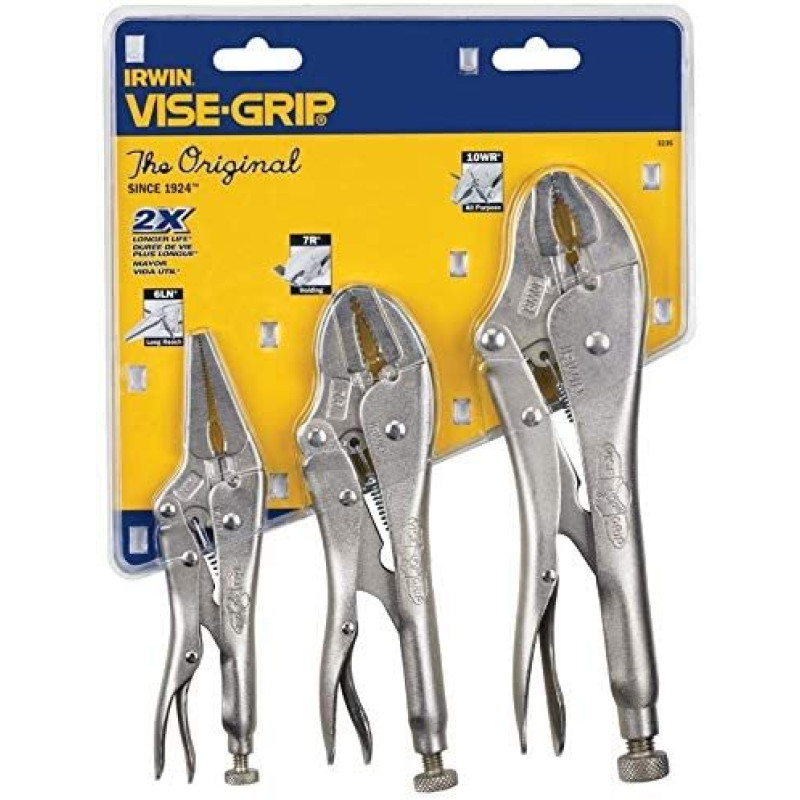 IRWIN 323S 3PC LOCKING PLIER SET
