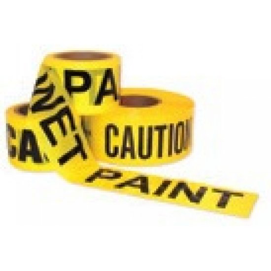 Intertape Polymer Group 600WP-300 Barricade Ribbon Yellow/Black Wet Paint 300-Feet 