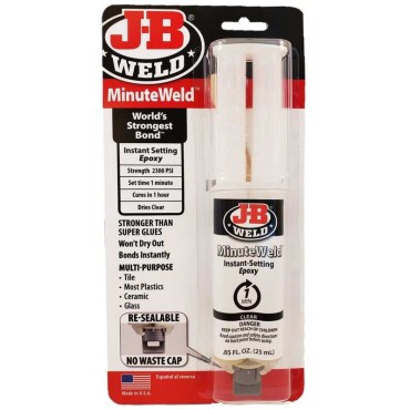 J-B Weld 50101 25ml MINUTEWELD SYRINGE 