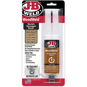 J-B Weld 50151 25ml WOODWELD SYRINGE   