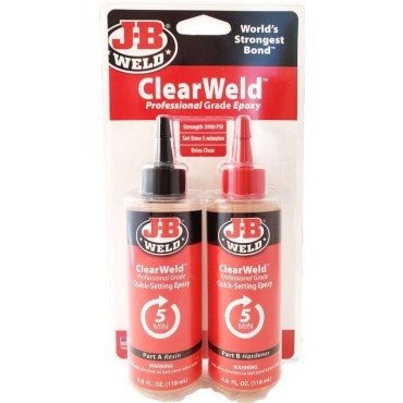 J-B Weld 50240 8oz CLEARWELD PRO       