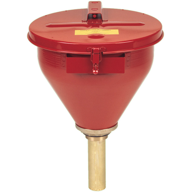 Justrite Large Steel Drum Funnel For Flammables W/6