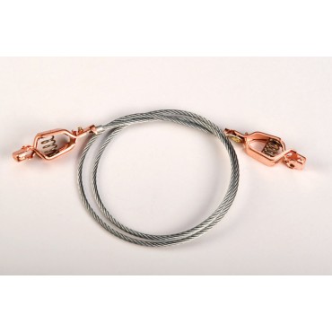 Justrite Antistatic Flexible Wire For Bonding And Grounding, With Dual Alligator Clips 5/8