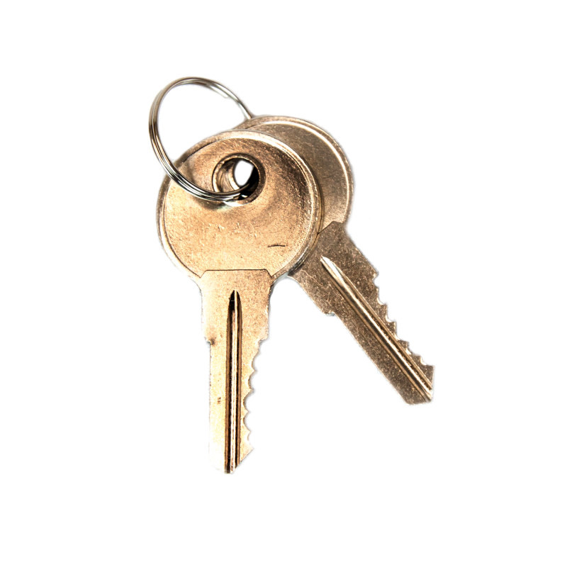 Justrite Replacement Keys For Sure-grip® Ex Safety Cabinet Paddle Handle, Set Of 2 For Lock No. Ch545.