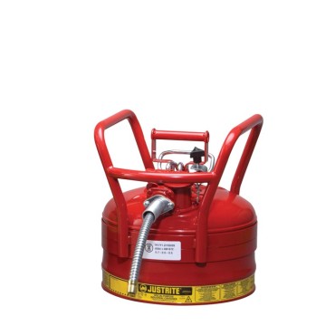Justrite Type Ii Accuflow™ D.o.t. Steel Safety Can, 2.5 Gal, 5/8