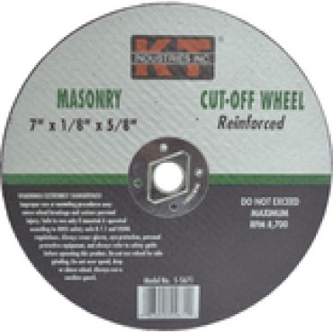 K-T Industries 5-5671 7 MASON CUT OFF WHEEL