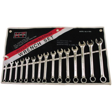 K-T Industries 4-1815 15PC COMBO WRENCH SET
