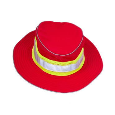 Kishigo B22 Enhanced Visibility Full Brim Safari Hat [Red]