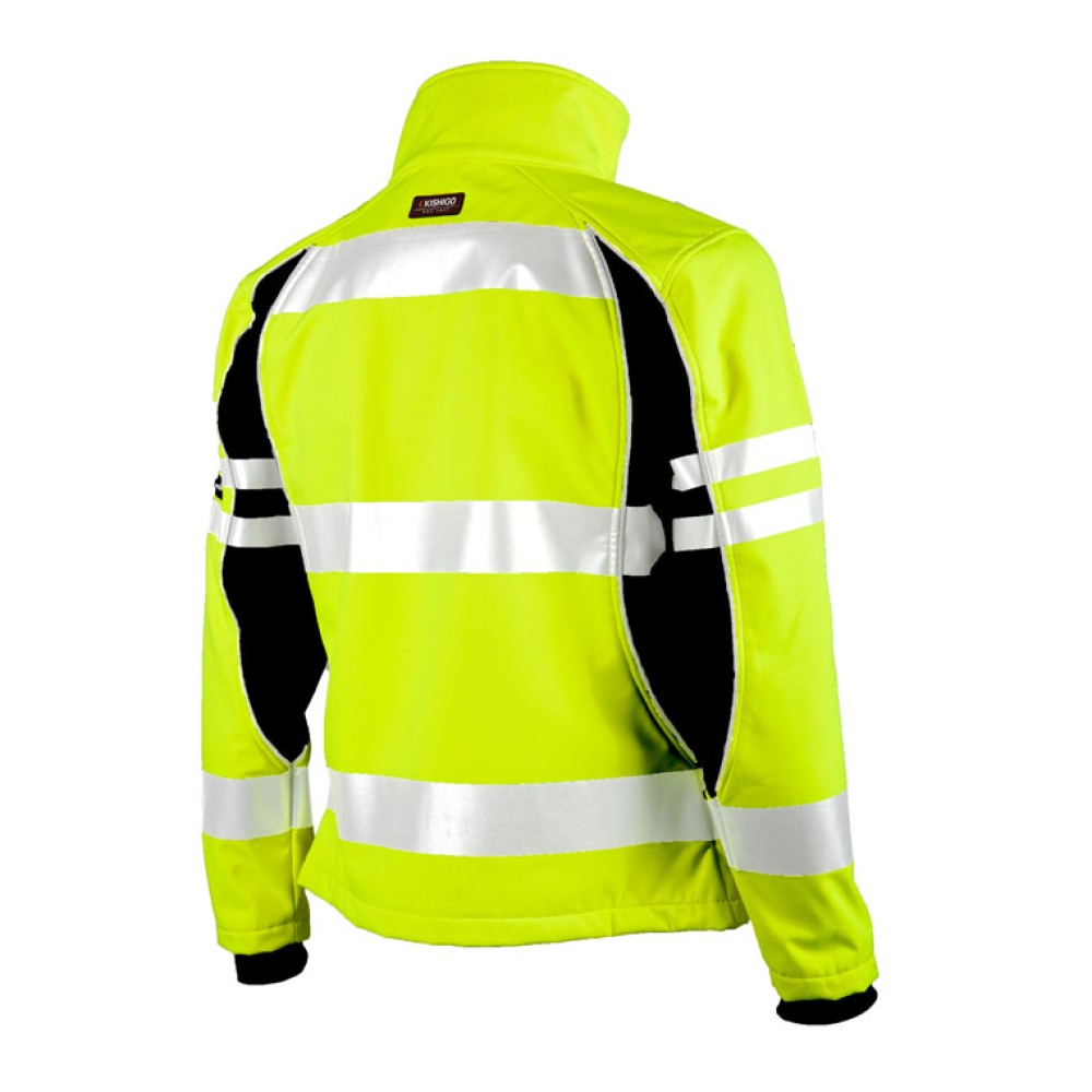 Kishigo JS144 Premium Black Series Women's Soft Shell Jacket [Lime]