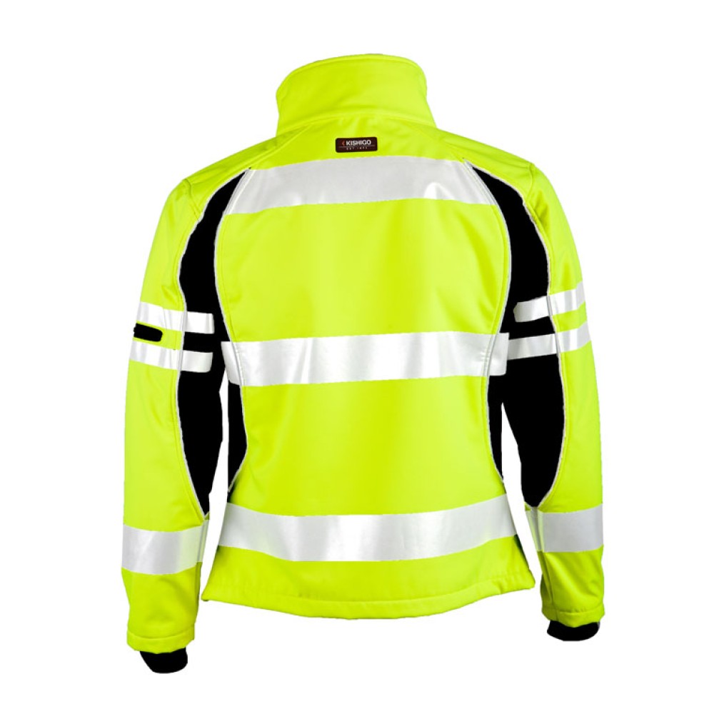 Kishigo JS144 Premium Black Series Women's Soft Shell Jacket [Lime]